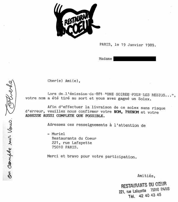 courrier livraison 3800 Nostalgie